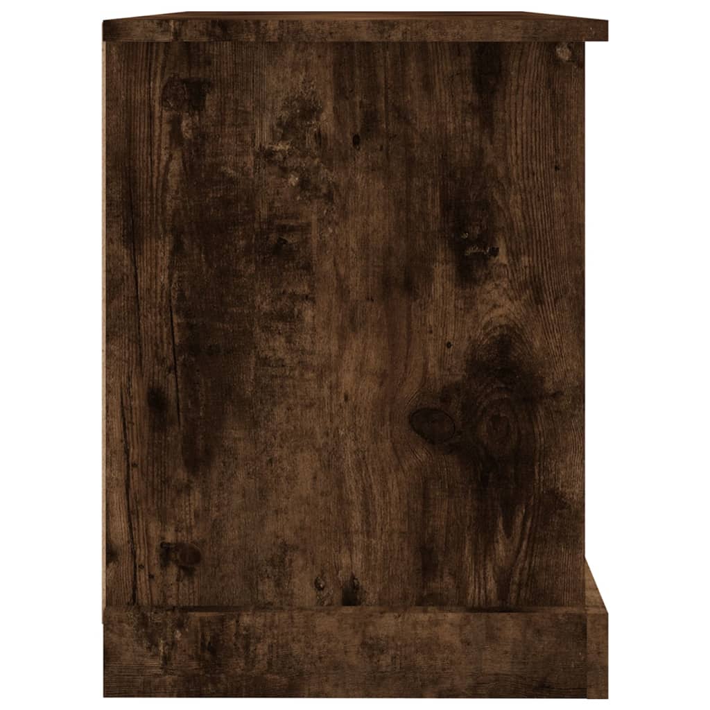 TV-skåp rökfärgad ek 73x35,5x47,5 cm konstruerat trä