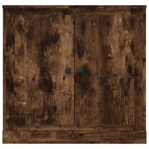 Skänk rökfärgad ek 70x35,5x67,5 cm konstruerat trä