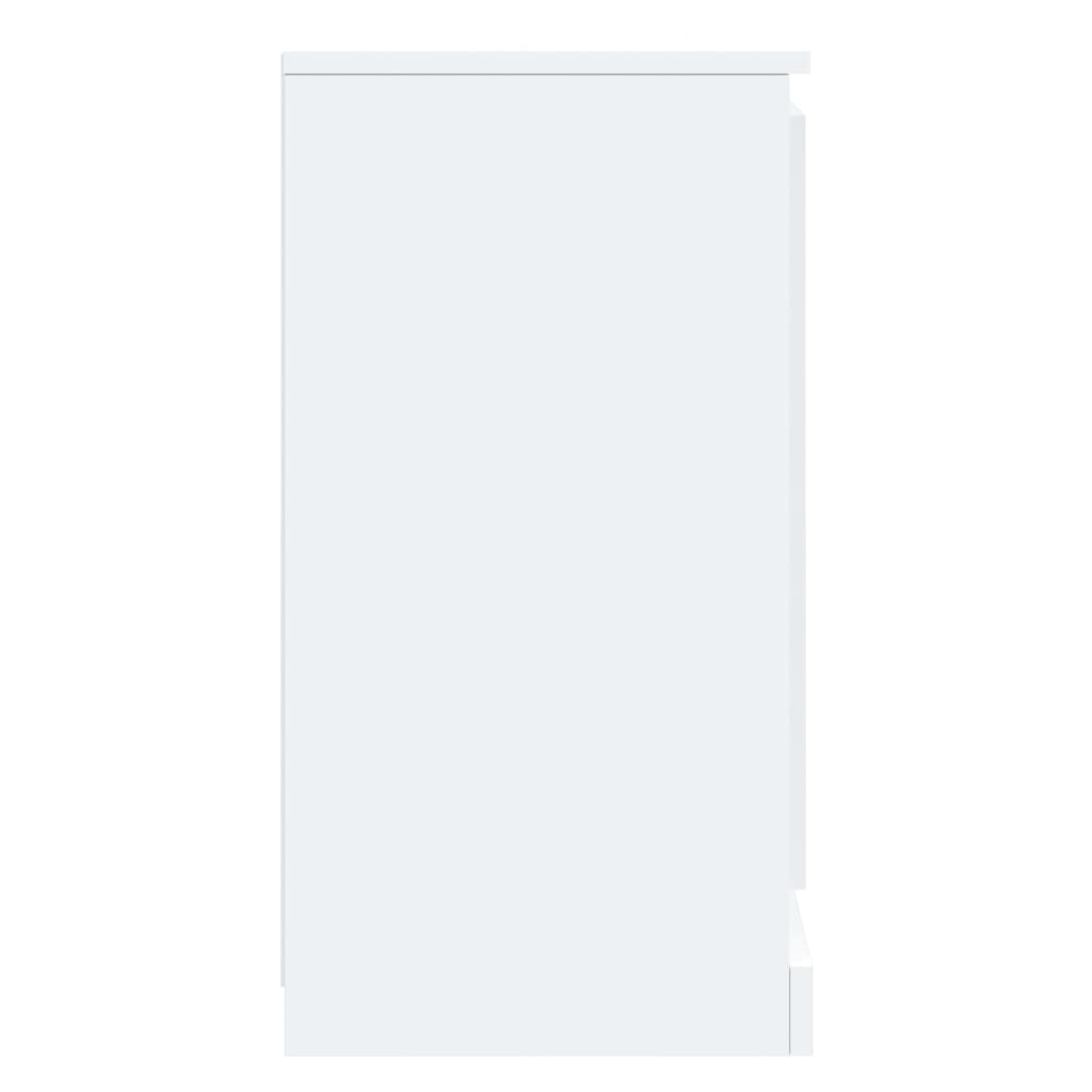 Skänk vit 37,5x35,5x67,5 cm konstruerat trä