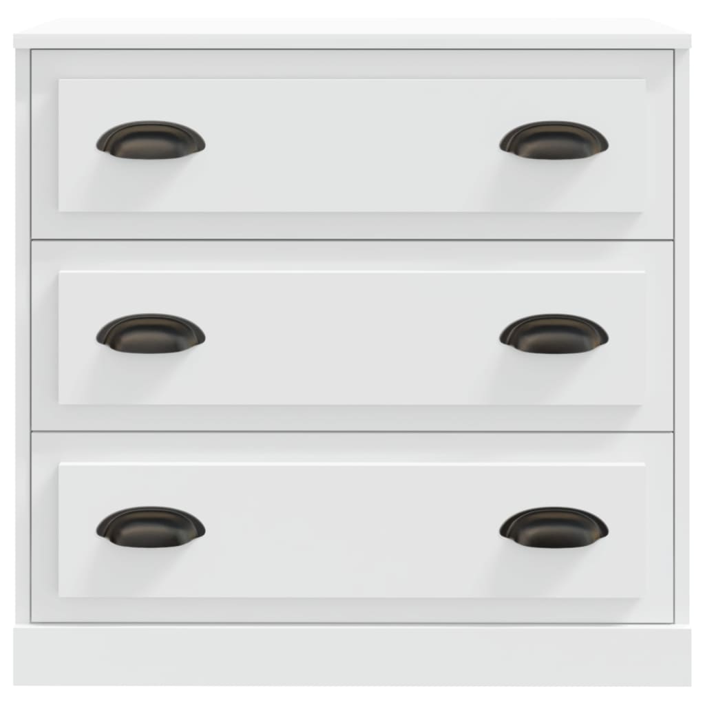 Förvaringsskåp vit 70x35,5x67,5 cm konstruerat trä