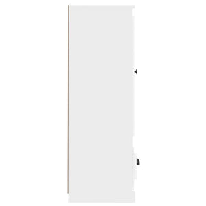 Skåp vit 36x35,5x103,5 cm konstruerat trä