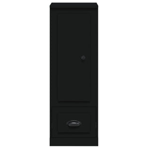 Skåp svart 36x35,5x103,5 cm konstruerat trä