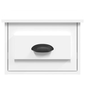Väggmonterade sängbord 2 st vit 41,5x36x28cm