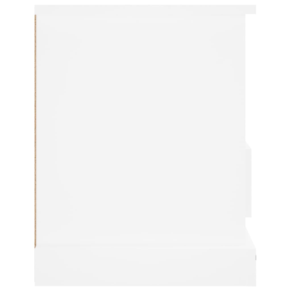 Tv-bänk vit 93x35,5x45 cm konstruerat trä