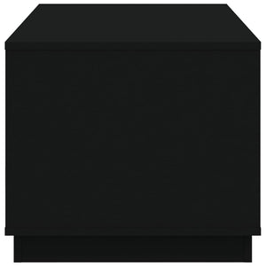Soffbord svart 102x50x44 cm konstruerat trä