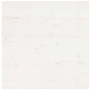 Bordsskiva vit 70x70x2,5 cm massiv furu fyrkantig