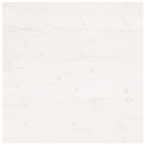 Bordsskiva vit 90x90x2,5 cm massiv furu fyrkantig