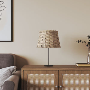 Lampskärm brun Ø25x17 cm korgmaterial