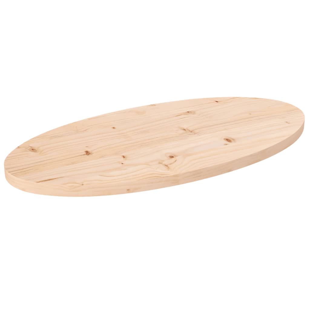 Bordsskiva 70x35x2,5 cm massivt trä furu oval