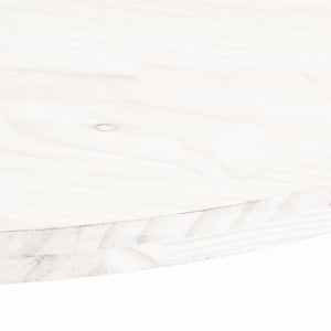 Bordsskiva vit 110x55x2,5 cm oval massiv furu