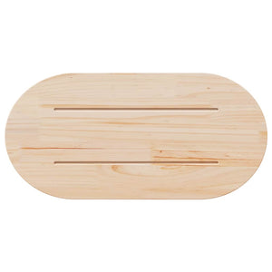 Bordsskiva 60x30x2,5 cm massivt trä furu oval