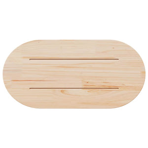 Bordsskiva 70x35x2,5 cm massivt trä furu oval