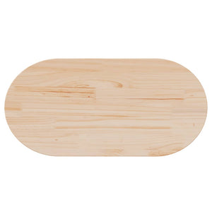 Bordsskiva 90x45x2,5 cm massivt trä furu oval