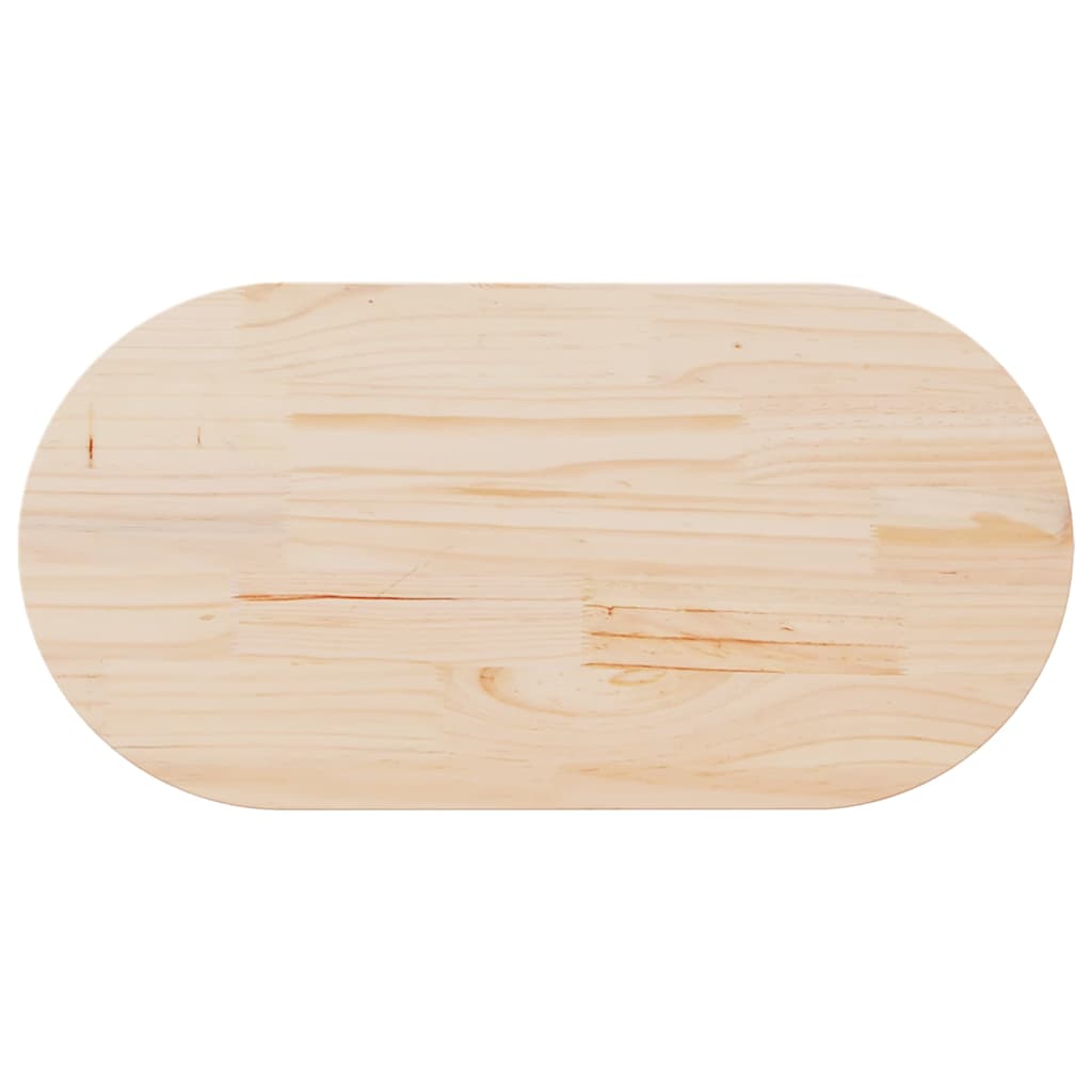 Bordsskiva 110x55x2,5 cm massivt trä furu oval