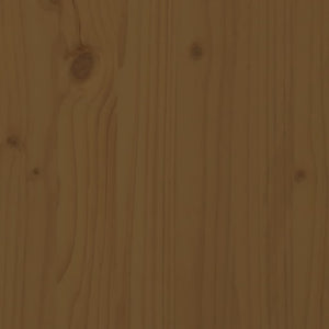 Fotpall för trädgården honungsbrun 120x80 cm massiv furu