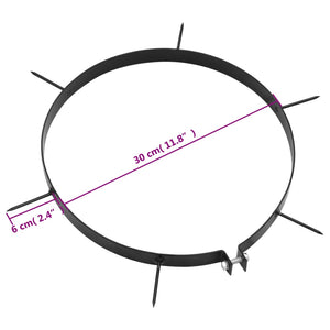 Klämmor med spikar för vertikalskärare 5 st Ø 30 cm järn