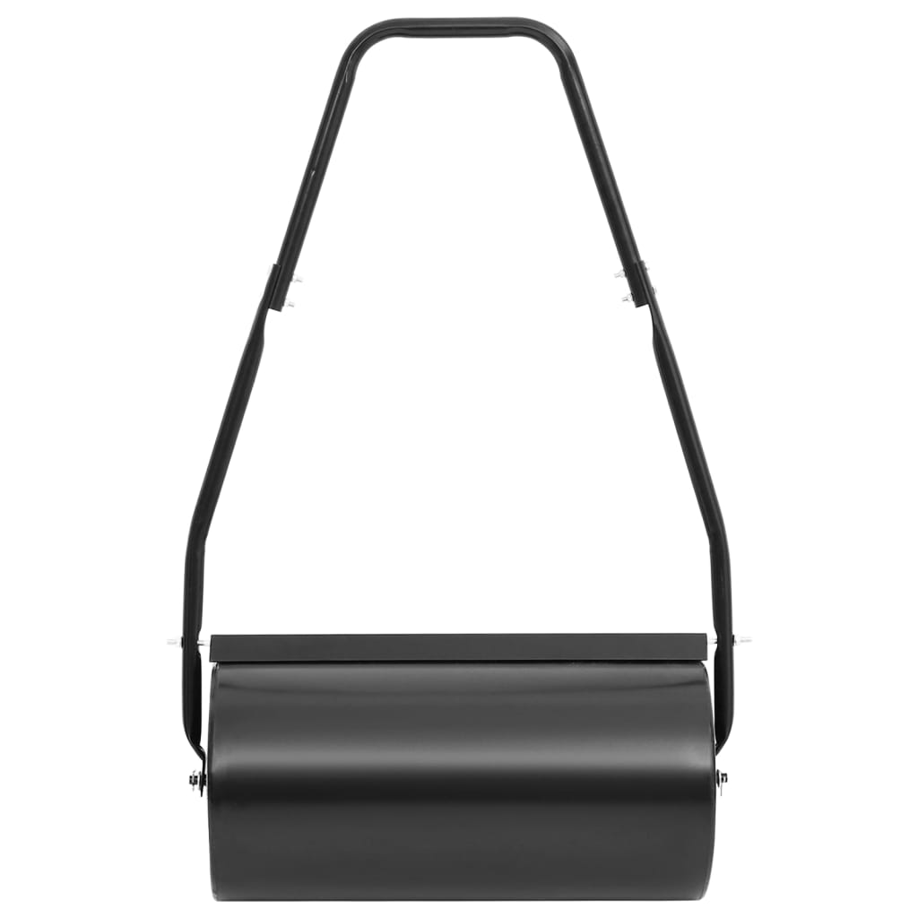 Trädgårdsvält med handtag svart 42 cm järn och stål