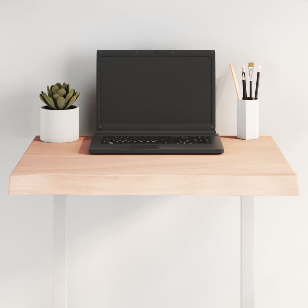 Bordsskiva 60x40x(2-4) cm obehandlad massiv ek levande kant