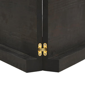 Bordsskiva mörkbrun 160x40x(2-6) cm massivt trä levande kant