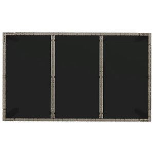 Matgrupp för trädgården med dynor 5 delar grå konstrottning