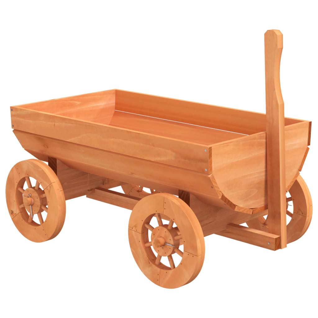 Dekorativ vagn 70x43x54 cm Massivt granträ