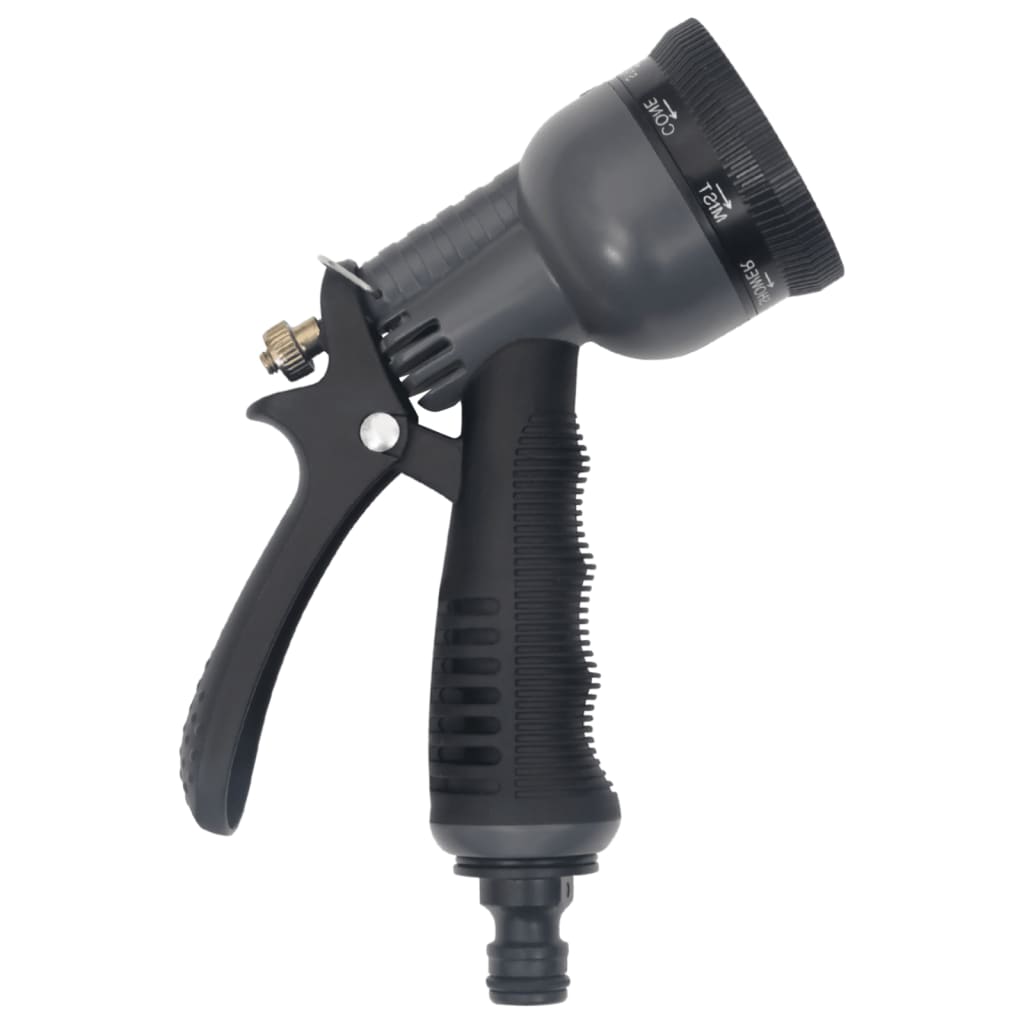 Slang med sprutmunstycke silver 0,6" 15 m rostfritt stål