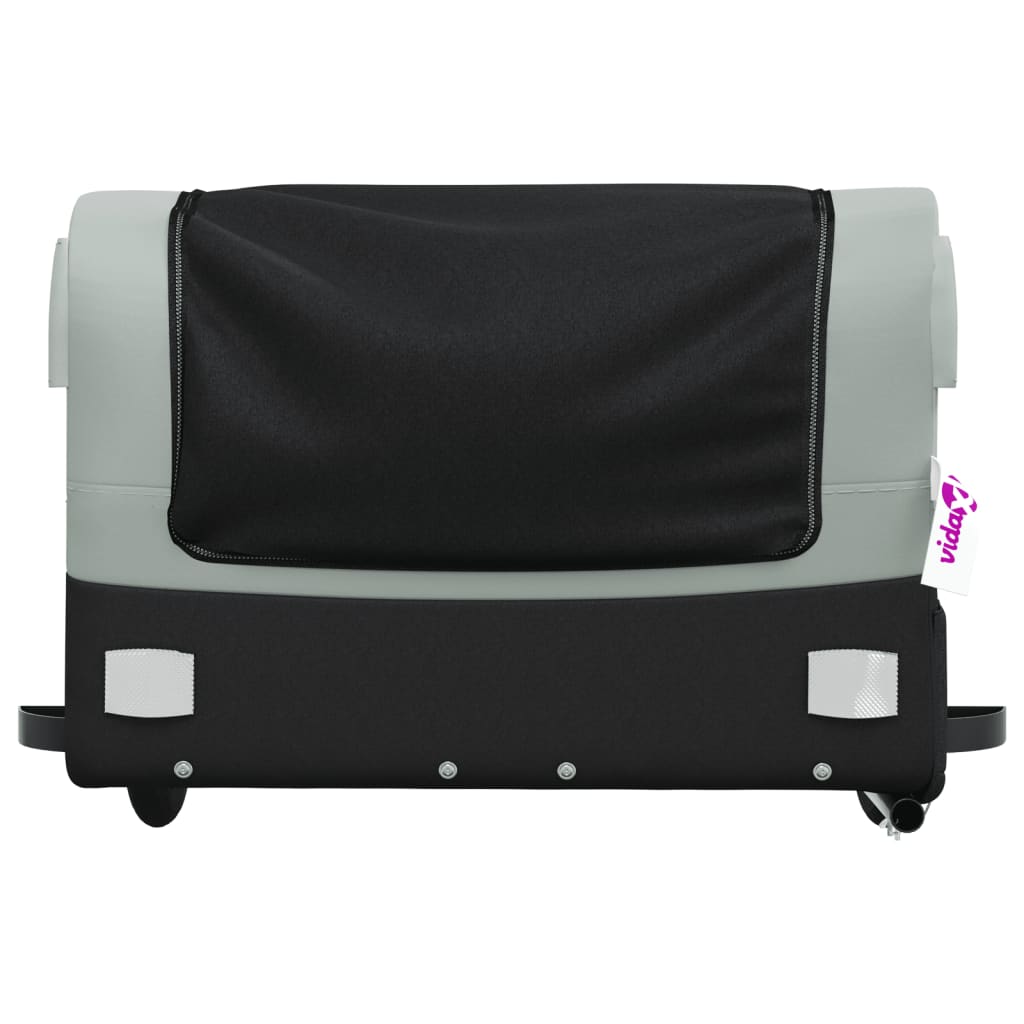 Cykelvagn svart och grå 45 kg järn