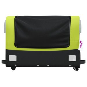 Cykelvagn svart och grön 45 kg järn