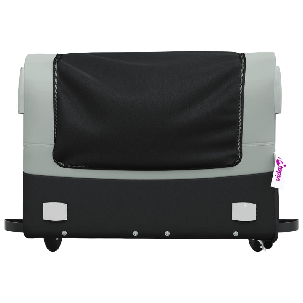 Cykelvagn svart och grå 45 kg järn