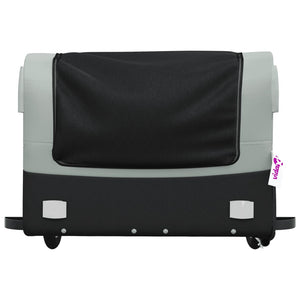 Cykelvagn svart och grå 45 kg järn