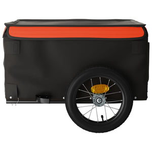 Cykelvagn svart och orange 30 kg järn