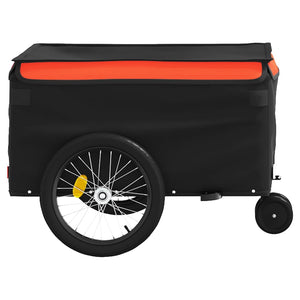 Cykelvagn svart och orange 30 kg järn