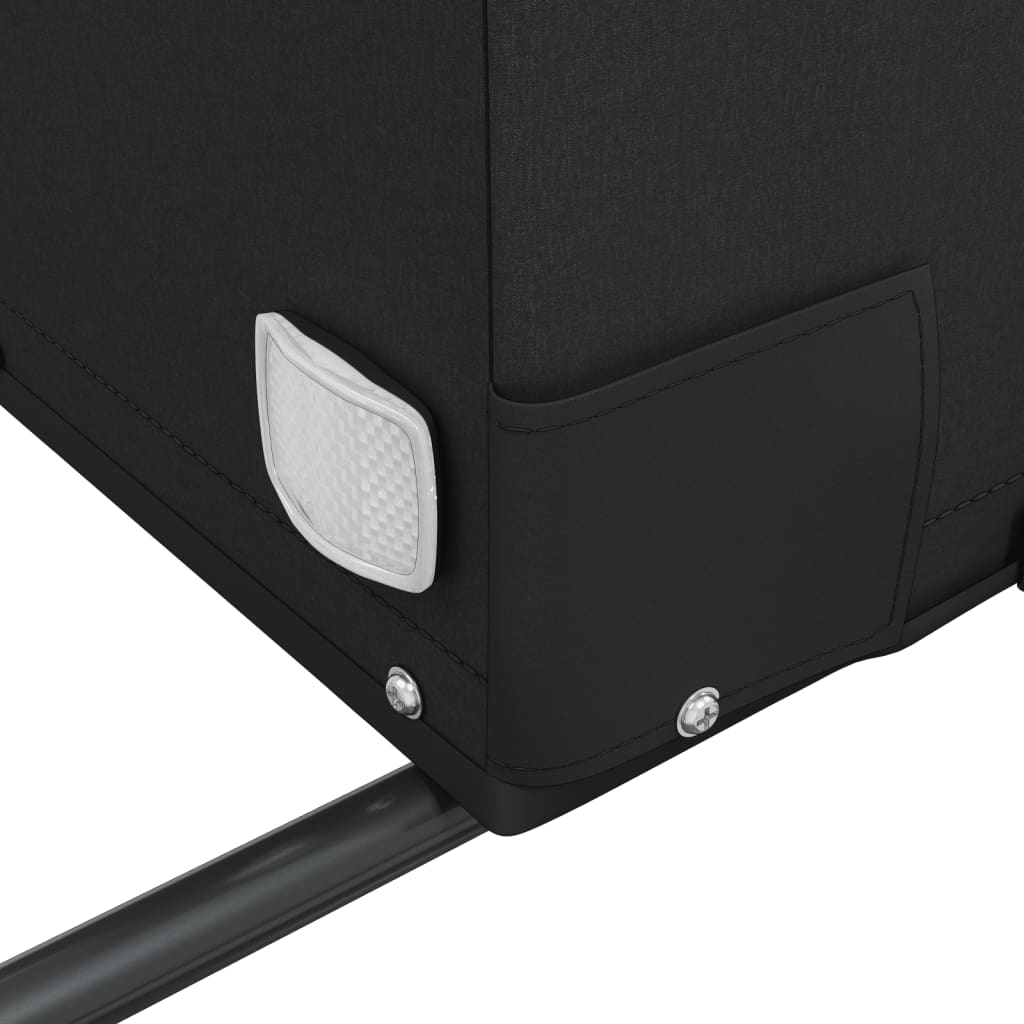 Cykelvagn svart och orange 45 kg järn