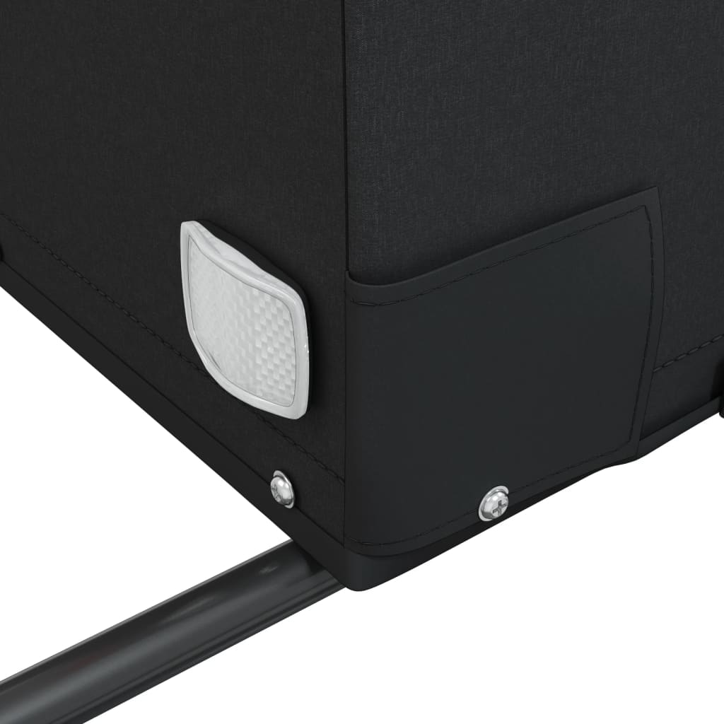 Cykelvagn svart och grå 45 kg järn