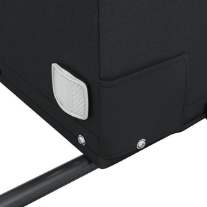 Cykelvagn svart och orange 45 kg järn