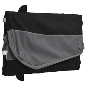 Cykelvagn svart och grå 45 kg järn