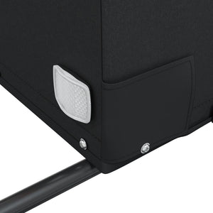 Cykelvagn svart och gul 45 kg järn