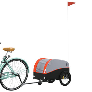 Cykelvagn svart och orange 30 kg järn