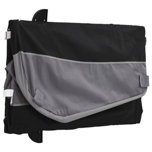 Cykelvagn svart och grå 45 kg järn