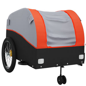 Cykelvagn svart och orange 45 kg järn
