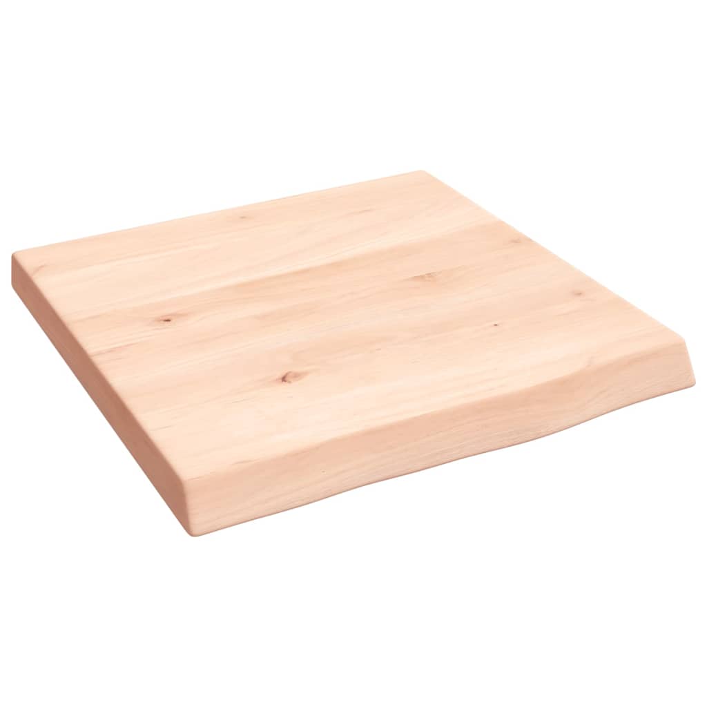 Bänkskiva för badrum 40x40x(2-4) cm obehandlat massivt trä