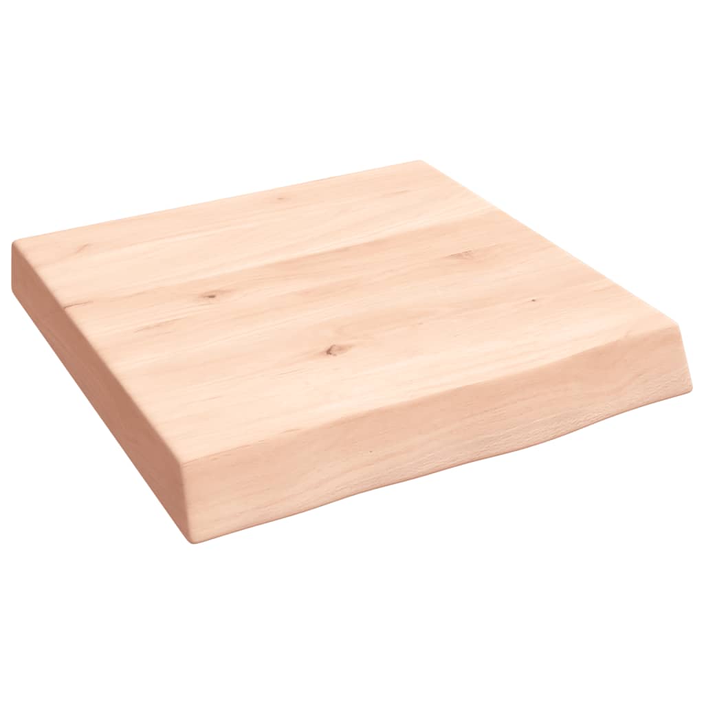 Bänkskiva för badrum 40x40x(2-6) cm obehandlat massivt trä