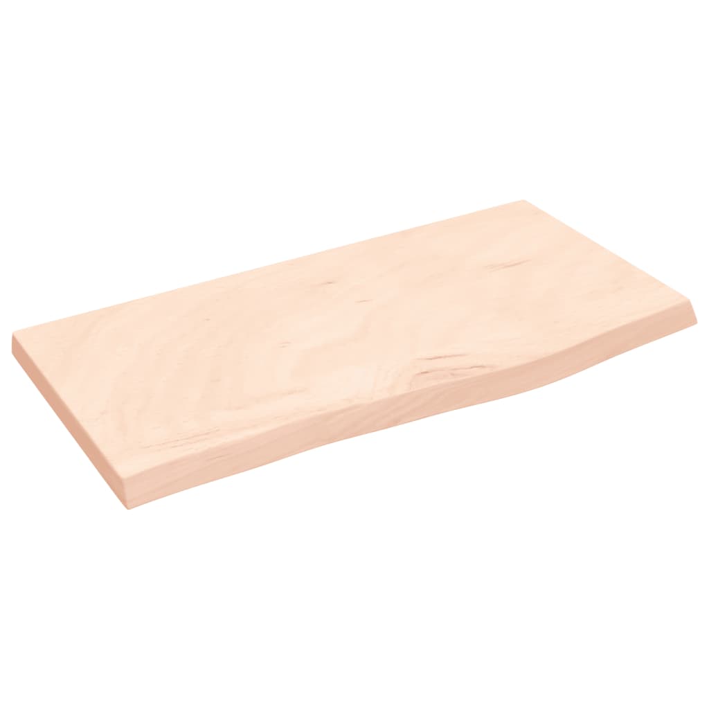 Bänkskiva för badrum 60x30x(2-4) cm obehandlat massivt trä