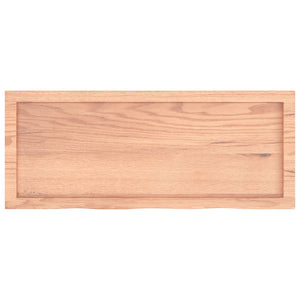 Bordsskiva ljusbrun 100x40x(2-4) cm behandlad massiv ek