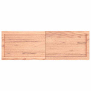 Bordsskiva ljusbrun 120x40x(2-4) cm behandlad massiv ek