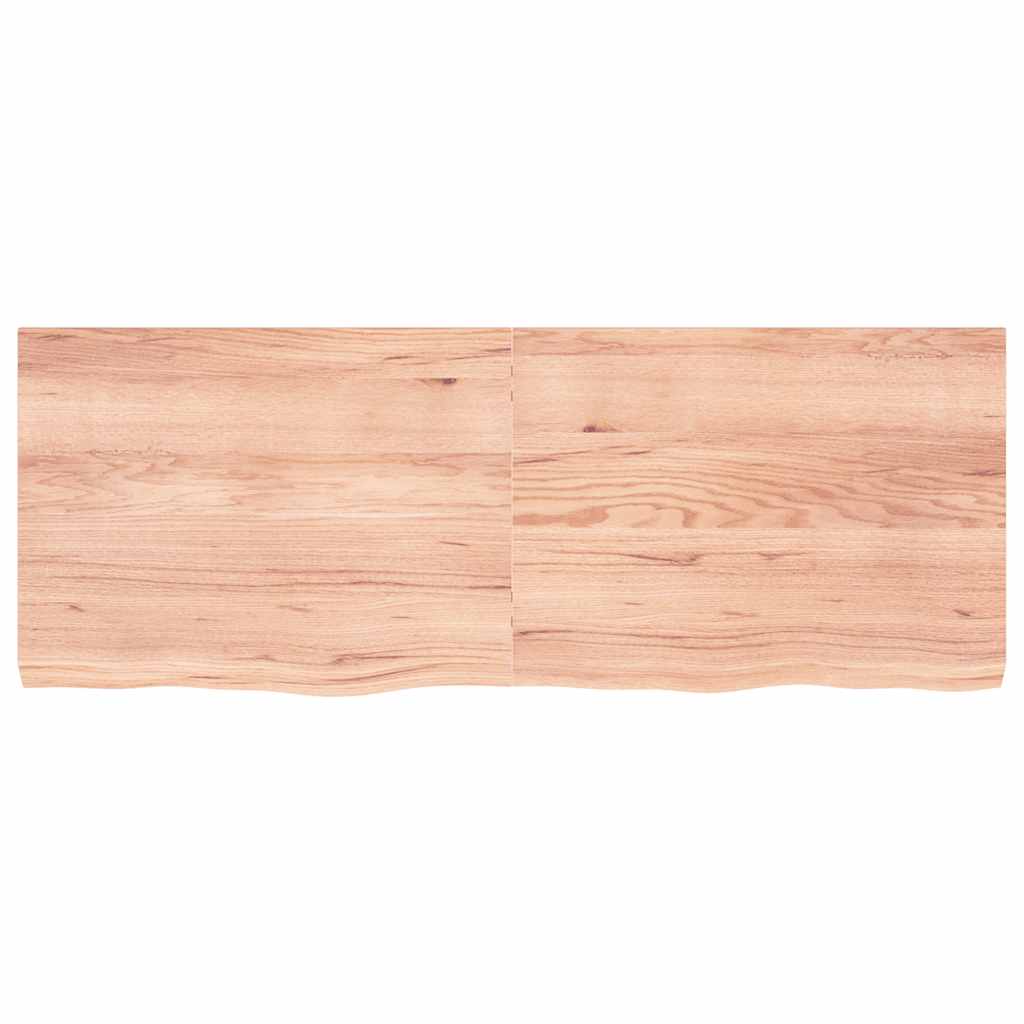 Bordsskiva ljusbrun 160x60x(2-6) cm behandlad massiv ek