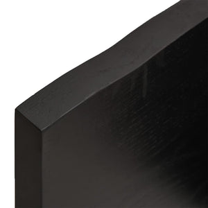 Bordsskiva mörkbrun 140x50x(2-4) cm behandlad massiv ek