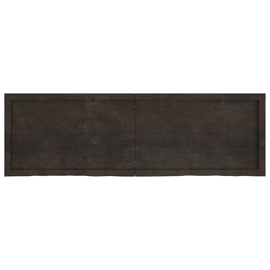 Bordsskiva mörkbrun 160x50x(2-4) cm behandlad massiv ek