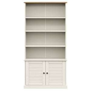 Bokhylla VIGO vit 85x35x170 cm massiv furu