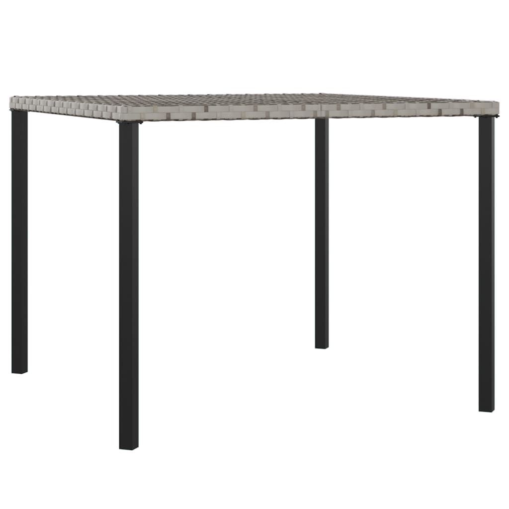 Matgrupp för trädgården med dynor 6 delar grå konstrotting